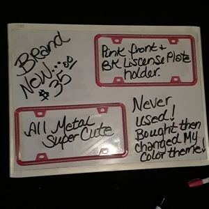 Front and back car license plate holders for your